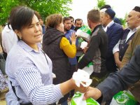 Rendering assistance to the people of Turkestan region affected by the flood