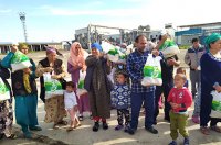 Rendering assistance to the people of Turkestan region affected by the flood