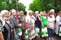 Rendering assistance to the people of Turkestan region affected by the flood