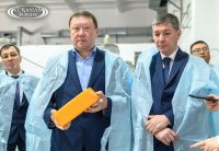 The Akim of the North Kazakhstan Oblast Kumar Aksakalov paid a working visit to the Eurasian Milk plant.