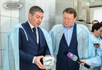 The Akim of the North Kazakhstan Oblast Kumar Aksakalov paid a working visit to the Eurasian Milk plant.