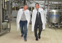 As part of a working visit Akim of North Kazakhstan Oblast Gauez Torsanovich Nurmukhambetov visited the Eurasian Milk
