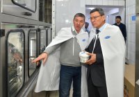As part of a working visit Akim of North Kazakhstan Oblast Gauez Torsanovich Nurmukhambetov visited the Eurasian Milk